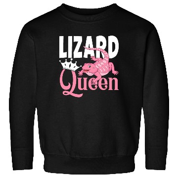 Discover Bearded Dragon Lizard Lover Girl Lizard Queen Sweatshirts