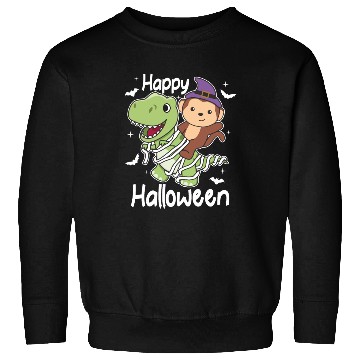 Discover Monkey Happy Halloween T-rex Mummy Costume Sweatshirts