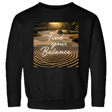 Discover Find Your Balance Tranquil Sand Lines Collection Sweatshirts