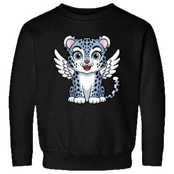 Discover Blue tiger cat with angel wings dreamlike Sweatshirts