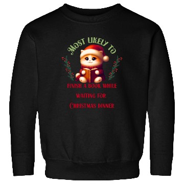 Discover Most Likely To Christmas Bookish Quotes Sweatshirts