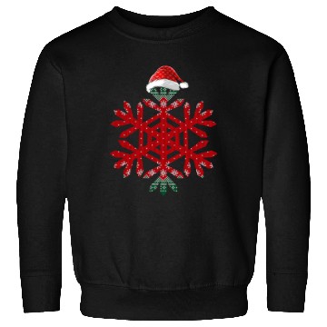 Discover Christmas Buffalo Plaid Snowflakes Santa hat Sweatshirts