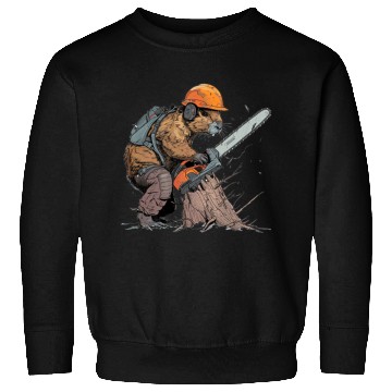 Discover Beaver Lumberjack Chainsaw Sweatshirts