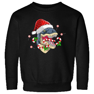 Discover Santasaurus Rex Dinosaur xmas Santa Hat Santa Hat Sweatshirts
