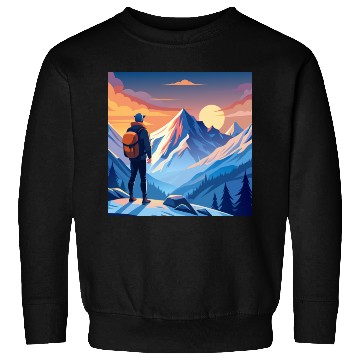 Discover Mountain Hiking Adventure Sweatshirts