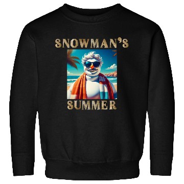 Discover Chillin' Snowman: A Summer Surprise Sweatshirts