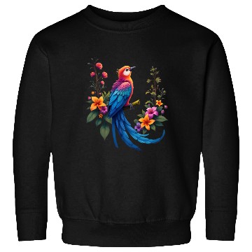Discover Fantastical Bird Of Paradise Painting Sweatshirts