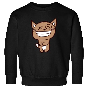 Discover Crazy Cat Weird Funny Eyes Cool Grimace Cartoon Sweatshirts