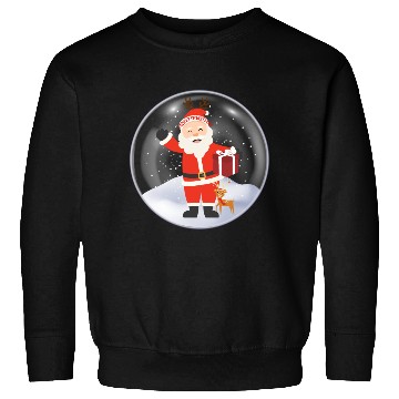 Discover Santa’s Joy: Christmas Snow Globe Sweatshirts