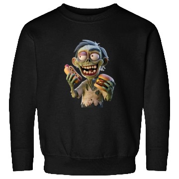 Discover zombie eating Sweatshirts