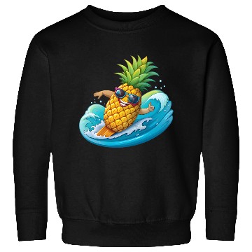 Discover Pineapple Surfer Sweatshirts
