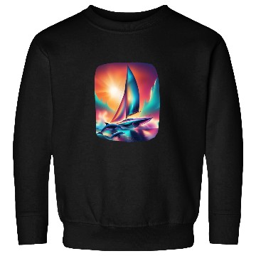 Discover Futuristic AI-Designed Sailing Yacht Sweatshirts