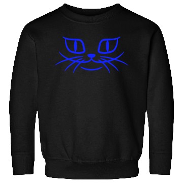 Discover Creepy Cat Eayes Looks Happy Happy Smiling Evil Sweatshirts