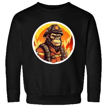 Discover Firewoman monkey / Firefighter Sweatshirts