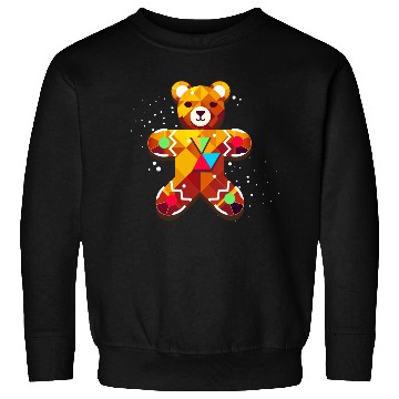 Discover cute gingerbread bear - festive christmas design Sweatshirts
