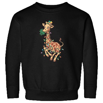 Discover Funny Christmas Tree Giraffe Lover Gift Love Giraf Sweatshirts