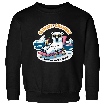 Discover Climate Change Awareness: Relaxing Polar Bear Sweatshirts