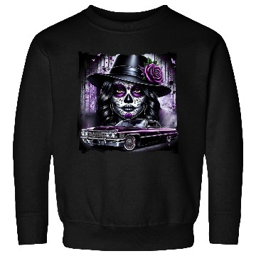 Discover lowrider catrina Sugar skull Sweatshirts