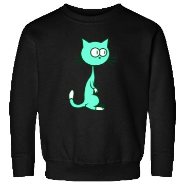 Discover Curious Cat Looks Confused Funny Cute Silly Face Sweatshirts