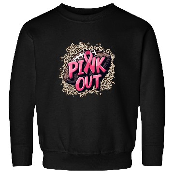 Discover Pink Out Breast Cancer Football Coquette Bow Mom Sweatshirts