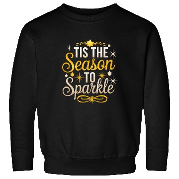 Discover Tis the Season to Sparkle Christmas Eve Cheer Sweatshirts