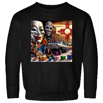 Discover New Mexico Zia Symbol Sweatshirts