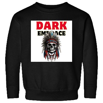 Discover Dark Embrace Skull - Tribal Gothic Art Sweatshirts