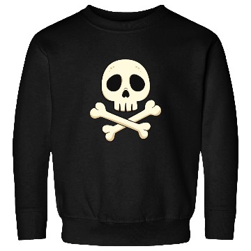 Discover Cartoon skull and crossbones Sweatshirts