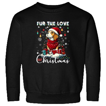 Discover Beagle Christmas Tree Lights Decorations Dog Lover Sweatshirts
