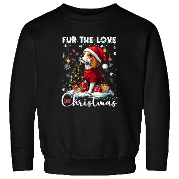 Discover Beagle Christmas Tree Lights Decorations Dog Lover Sweatshirts