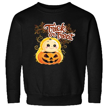 Discover Cute Pumpkin Trick or Treat Halloween Design Sweatshirts