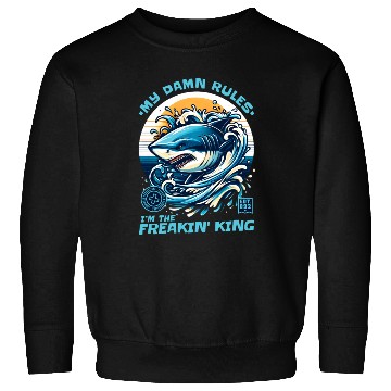 Discover Shark King Ocean Lover Design Sweatshirts