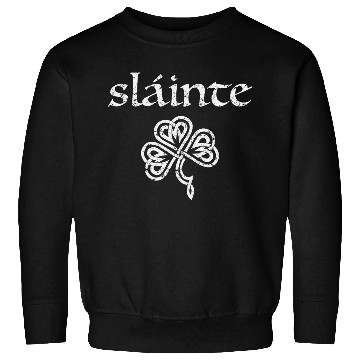 Discover Irish Sláinte Distressed Graphic Celtic Pride Sweatshirts