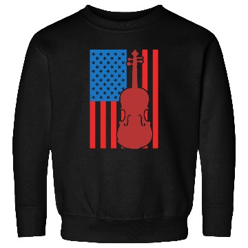 Discover Violin USA Flag Sweatshirts