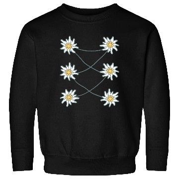 Discover White Alps Edelweiss Flower Mountain Hiking Flower Sweatshirts