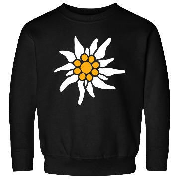 Discover White Alps Edelweiss Flower Mountain Hiking Flower Sweatshirts
