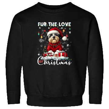 Discover Shih Tzu Christmas Tree Lights Decorations Dog Sweatshirts