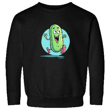 Discover A Happy Running Pickle Sweatshirts
