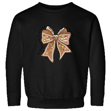 Discover Gingerbread Croquette Bow DTF transfer Sweatshirts