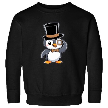 Discover Classy Penguin with Top Hat and Monocle Sweatshirts