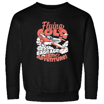 Discover First Solo Flight Pilot Flying Solo Sweatshirts