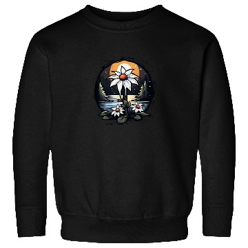 Discover Nature by the River: Flowers and Trees Sweatshirts