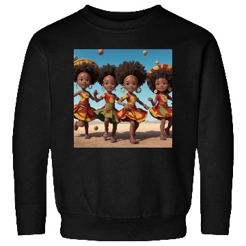 Discover Animated African kids dancing Sweatshirts