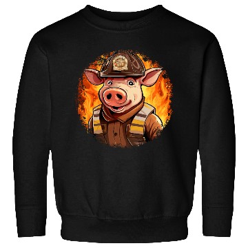 Discover Firefighter pig Sweatshirts