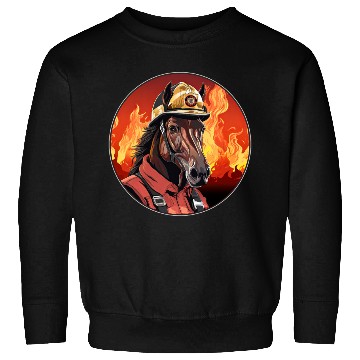 Discover Horses Firefighter / fireman horse Sweatshirts