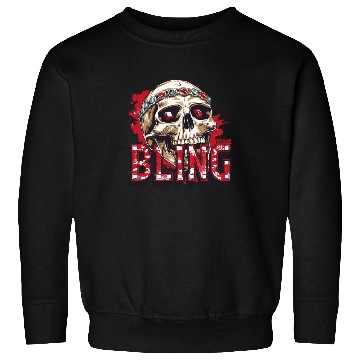 Discover Diamond and Ruby Bling Skull Sweatshirts