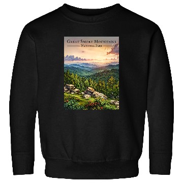 Discover Sunset Serenity - Great Smoky Mountains Sweatshirts