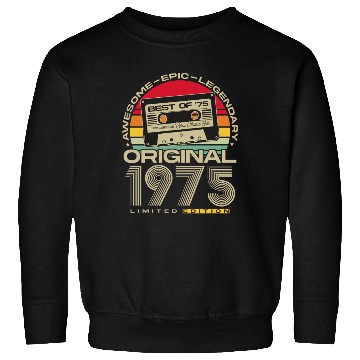 Discover Vintage 1975 born Retro 50th birthday Sweatshirts