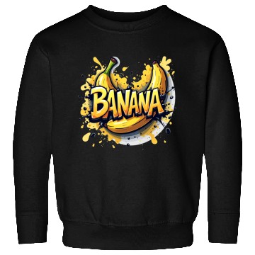 Discover Banana Graffiti - Bold & Energetic Urban Design Sweatshirts