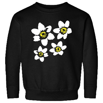 Discover Beautiful White Daisies Flowers Spring Summer Fun Sweatshirts